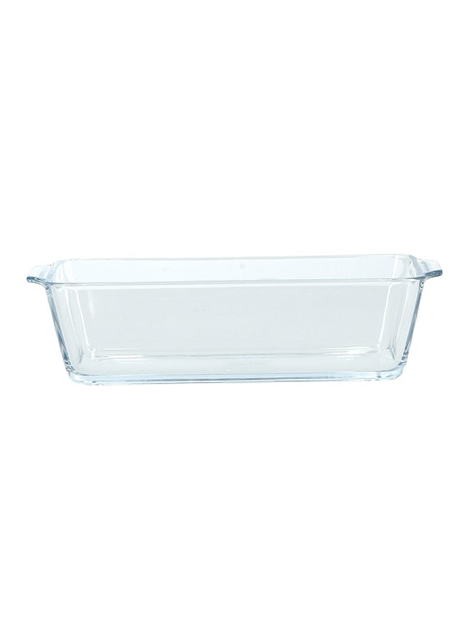 Royalford - Borosilicate Rectangular Glass Loaf Dish Clear 0.8Liters - Image 1