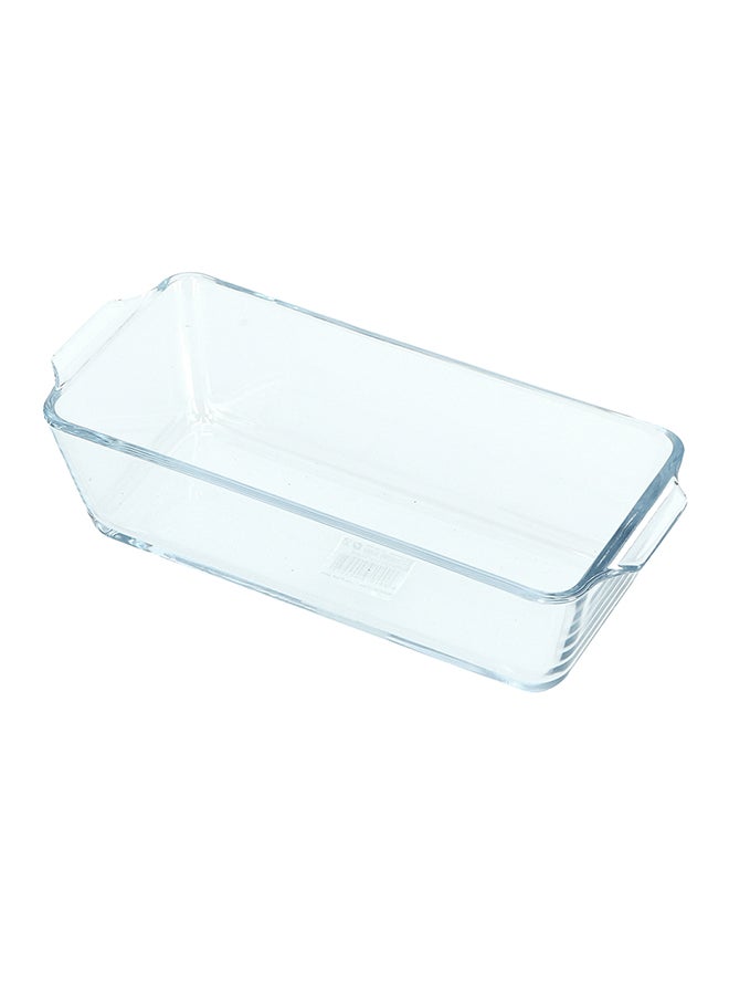 Royalford - Borosilicate Rectangular Glass Loaf Dish Clear 0.8Liters - Image 1