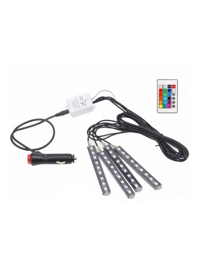 Generic 4-In-1 Car Interior Decorative LED Light With Remote  - Image 1