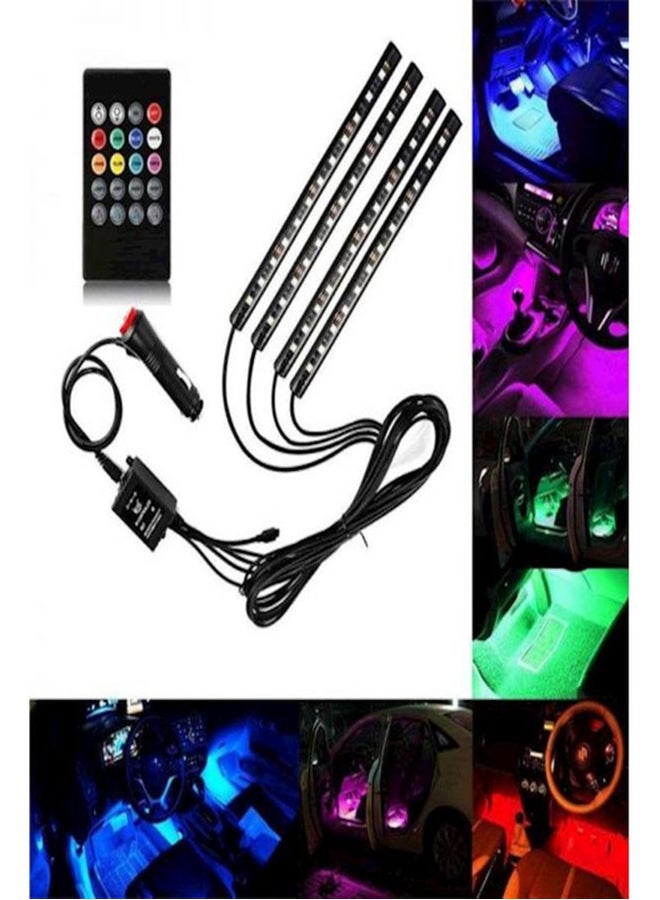 Generic 4-In-1 Car Interior Decorative LED Light With Remote  - Image 2
