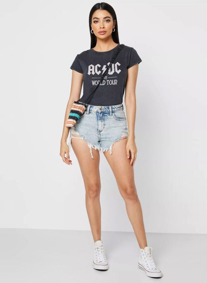 Cotton On Cotton Graphic T-Shirt Black/Grey  - Image 4