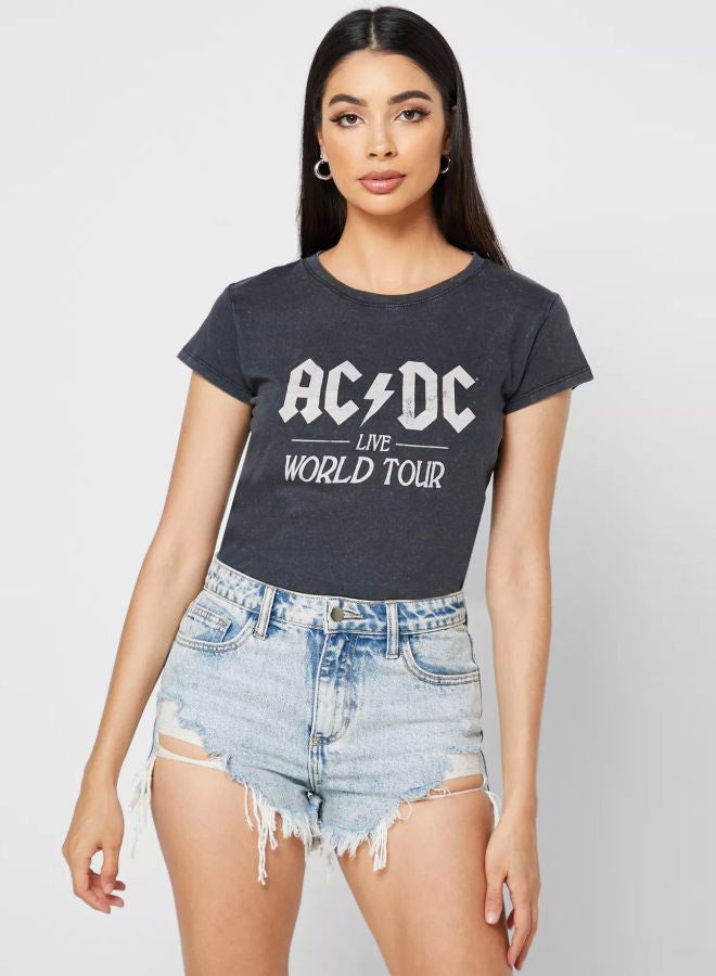 Cotton On Cotton Graphic T-Shirt Black/Grey  - Image 5