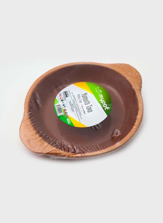 Round Stoneware Tava Brown 20cm  - Image 2