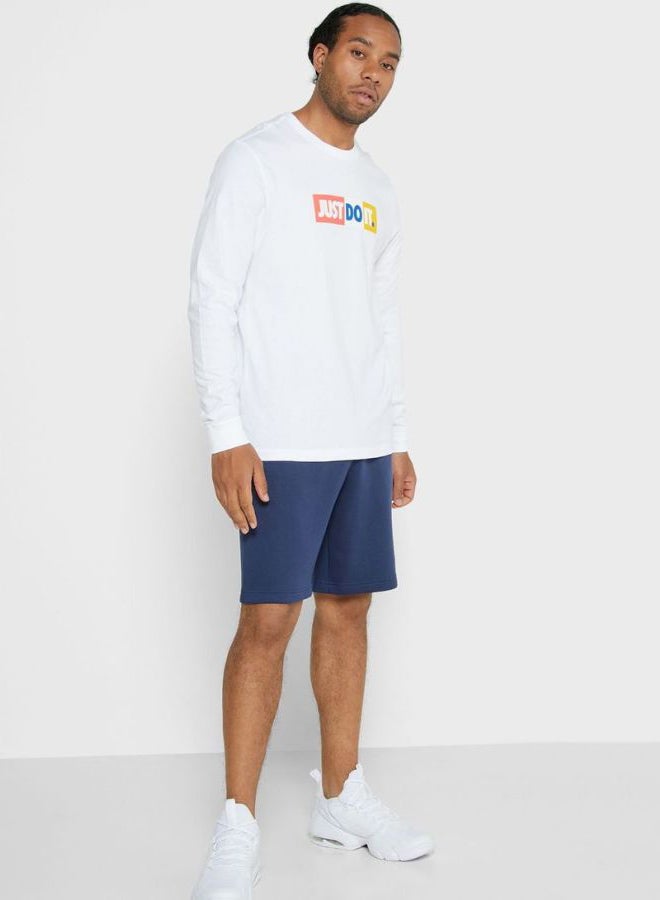 Nike NSW Club Shorts Navy  - Image 3