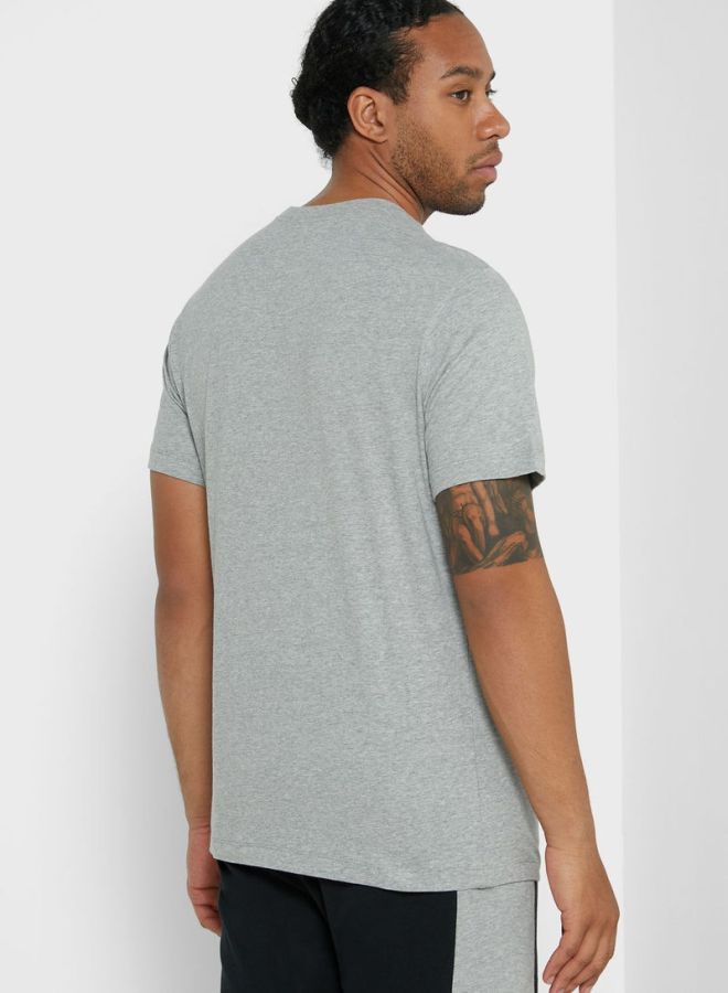 Nike NSW Just Do It Swoosh T-Shirt Grey/Black - Image 2