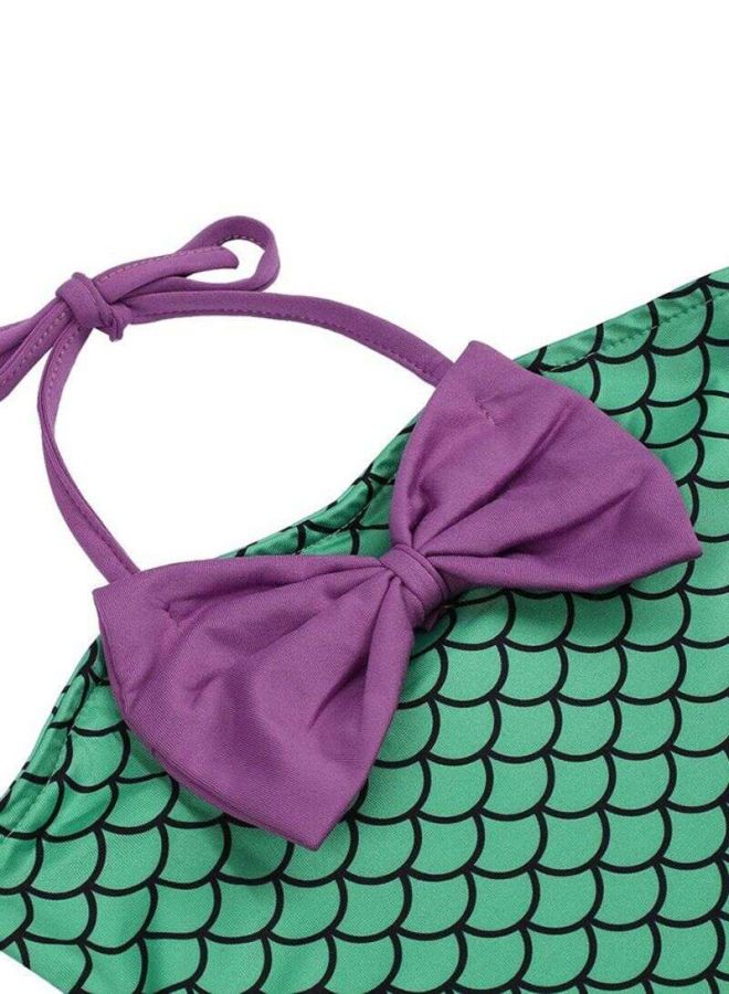 OUTAD Mermaid Tail A-Line Dress Green/Blue/Pink - Image 3