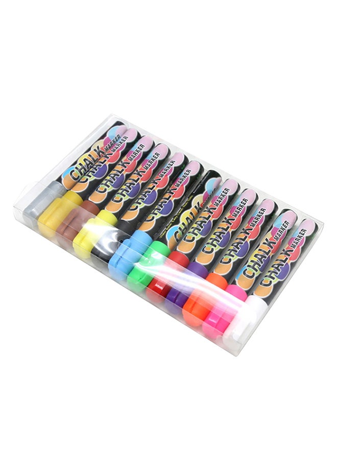 Generic 10-Piece Erasable Liquid Chalk Marker Set Multicolour  - Image 1