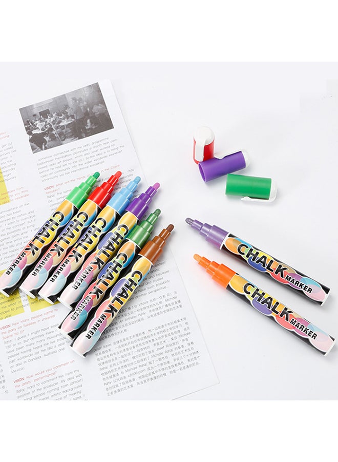 Generic 10-Piece Erasable Liquid Chalk Marker Set Multicolour  - Image 3
