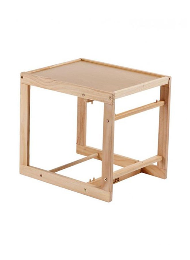 2-In-1 Wooden Feeding High Chair