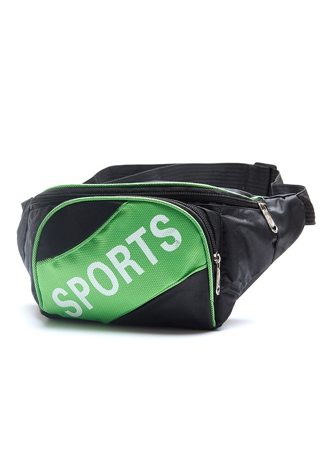 Sports Waist Belt Bag Black/Green  - Image 3