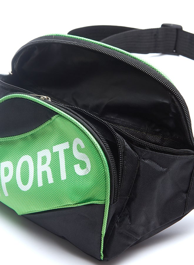 Sports Waist Belt Bag Black/Green  - Image 5