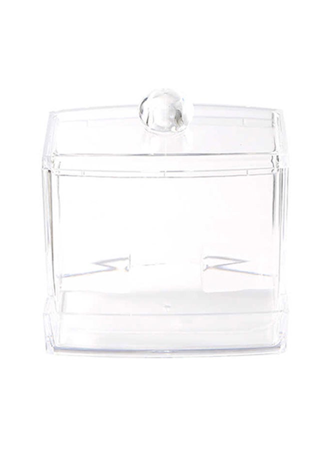 Generic Cotton Swab Organizer Box Clear - Image 1