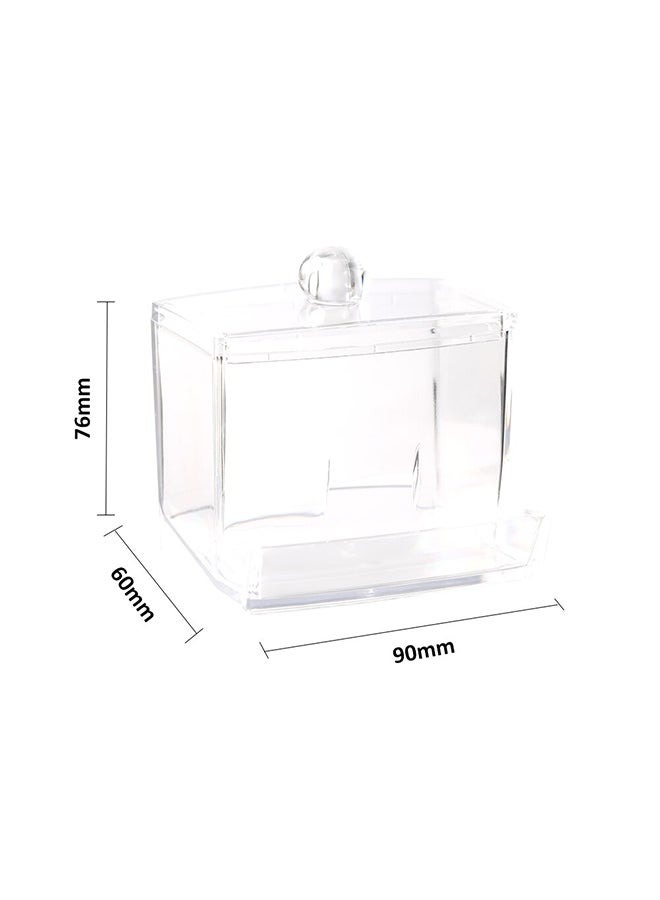 Generic Cotton Swab Organizer Box Clear - Image 2
