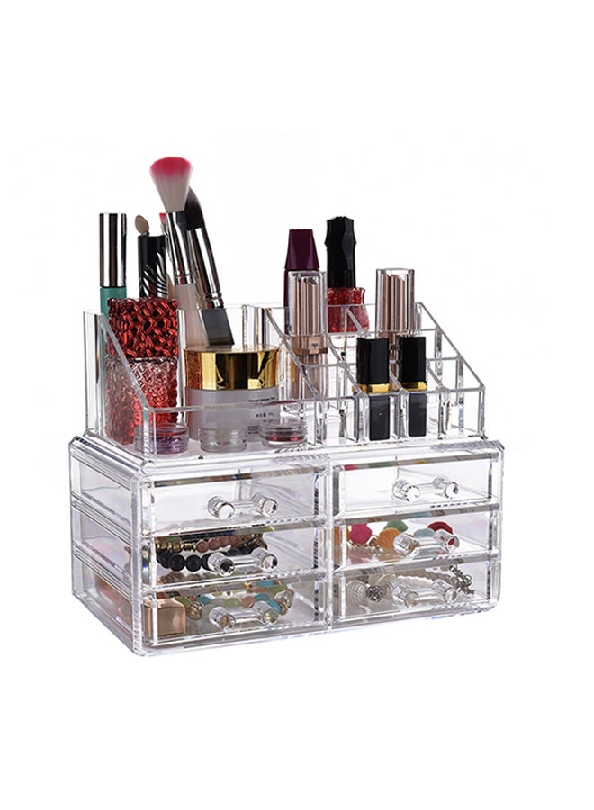 حقيبة تنظيم مستحضرات التجميل محمولة شفاف - Image 3