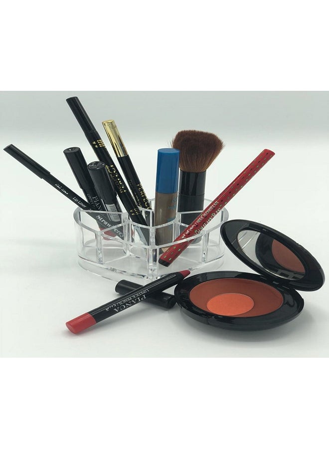 Heart Shaped Cosmetic Organizer Clear - Image 2