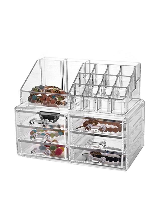 حقيبة تنظيم مستحضرات التجميل محمولة شفاف - Image 4