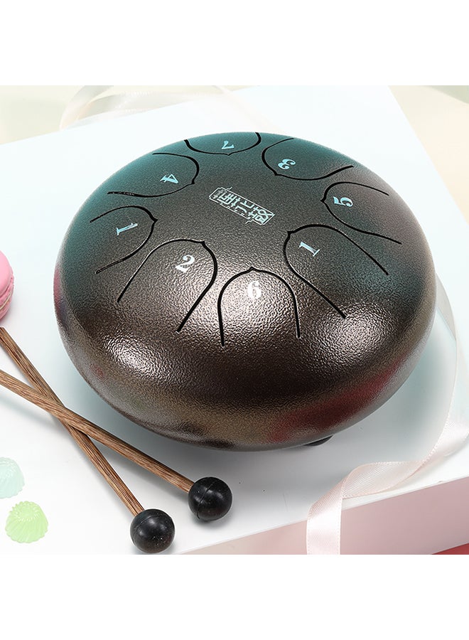 Generic 8-Tone Hand Pan Drum With Drumstick  - Image 2