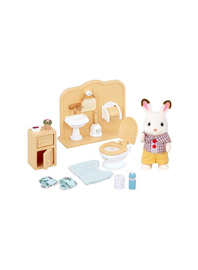 Sylvanian Families Chocolate Rabbit Brother Set With Accessories - Image 2