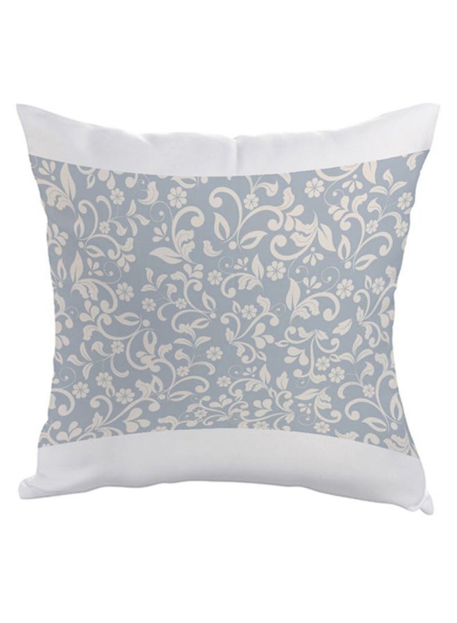 ديكالاك وسادة مطبوع عليها تصميمات من الورود رمادي / أبيض 40 x 40سم