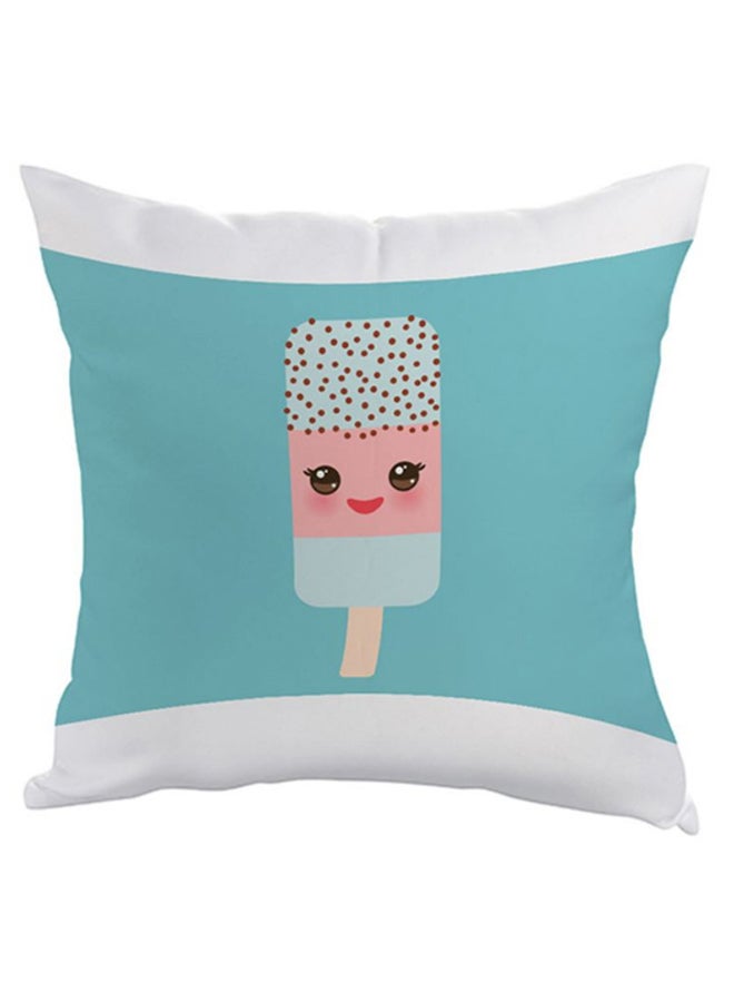 وسادة مطبوع عليها رسمة آيس كريم كارتونية متعدد الألوان 40 x 40سم