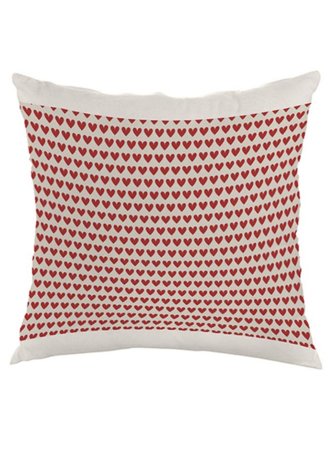 Decalac Hearts Printed Pillow Red/White 40 x 40cm