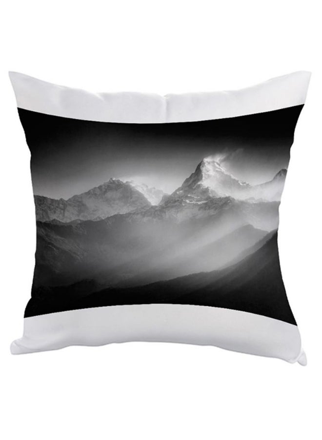 High Mountains Printed Pillow Black/White 40 x 40cm