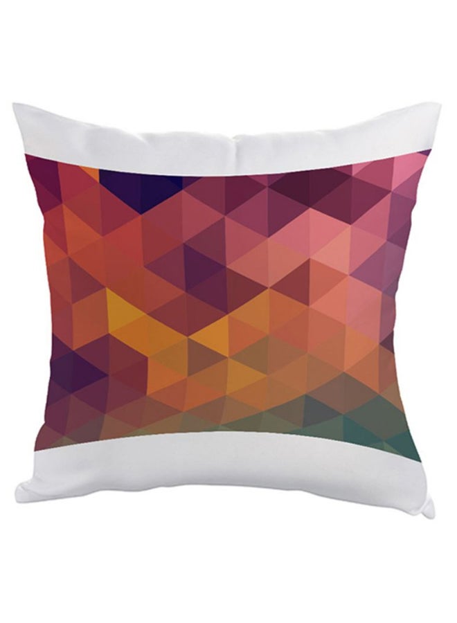 Triangles Printed Pillow Multicolour 40 x 40cm