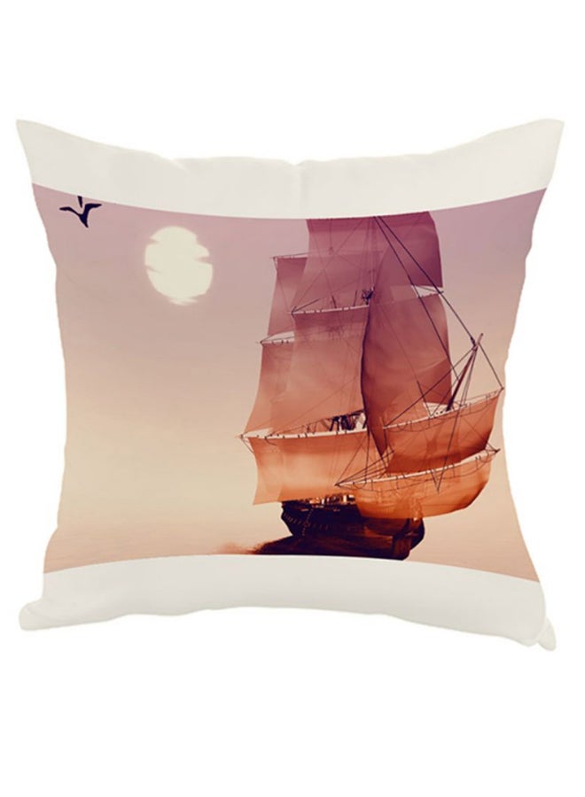 Steamship Glider Printed Pillow Multicolour 40 x 40cm