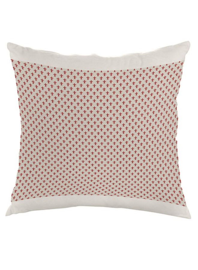 Decorative Drawings Printed Pillow Red/White 40 x 40cm