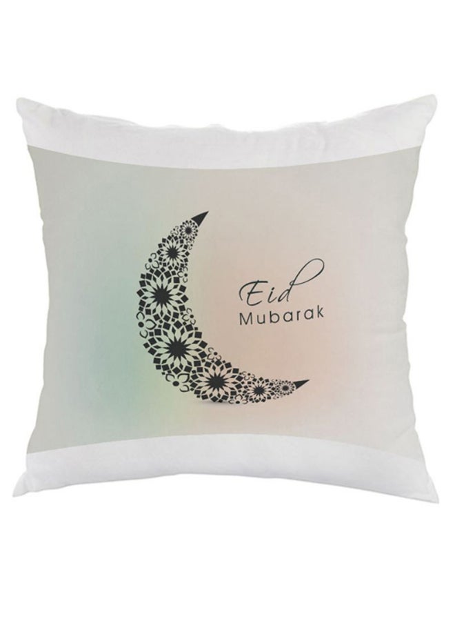 ديكالاك وسادة مطبوع عليها عيد مبارك أسود/ أخضر/ برتقالي 40 x 40سم