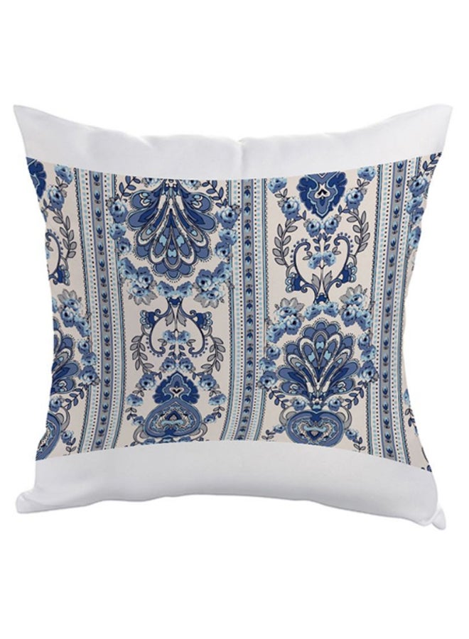 ديكالاك وسادة مطبوع عليها رسومات زخرفية أزرق/أوف وايت 40 x 40سم