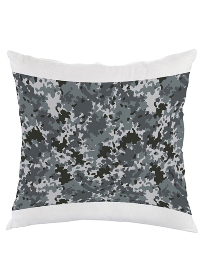 وسادة نوم بطبعة مربعة الشكل أبيض/رمادي/أسود 40 x 40سم