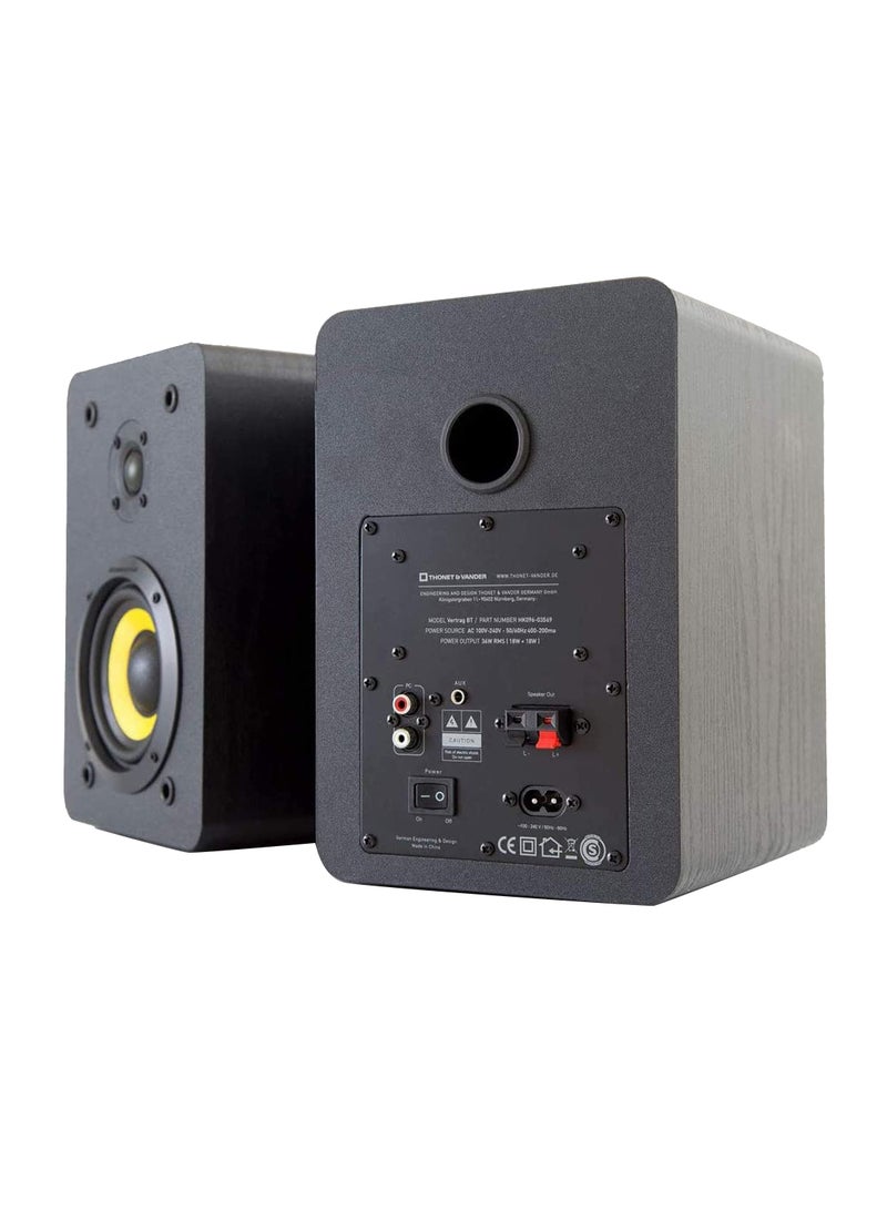 Thonet & Vander - Vertrag Bluetooth 4.1 Bookshelf Speaker With Subwoofer Black - Image 1