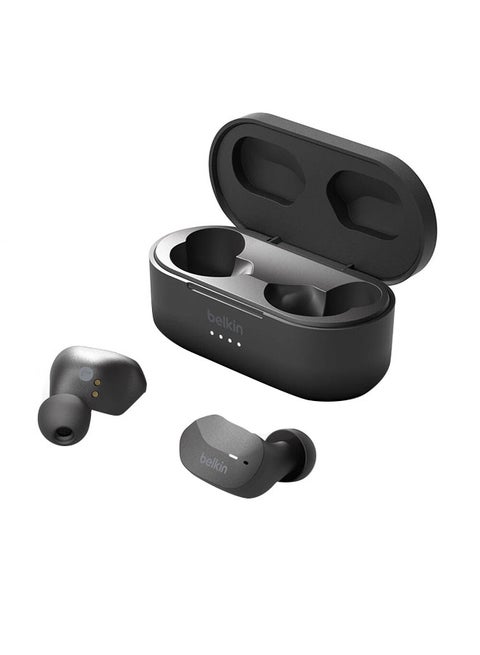 Belkin SOUNDFORM True Wireless Earbuds (Bluetooth Headphones with Noise Isolation, Touch Controls, 24 Hours Playtime, Sweatproof) Wireless Headphones, Bluetooth Earbuds (Black) Black
