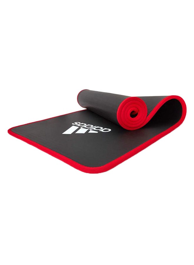 Adidas - Training Exercise Mat With Carrier Black/Red 61 x 183cm - Image 1