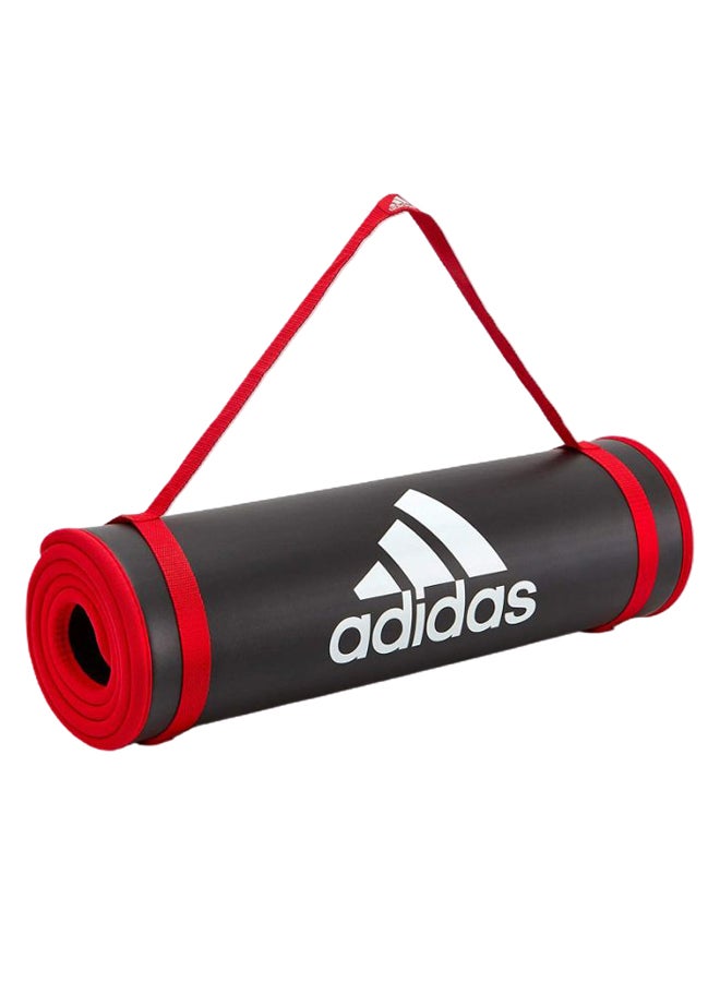 Adidas - Training Exercise Mat With Carrier Black/Red 61 x 183cm - Image 1