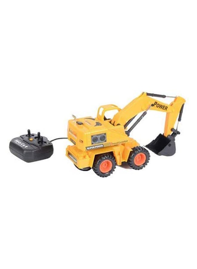 سوبر باور لعبة رافعة مجرفة JCB مع جهاز تحكم عن بعد أصفر 9بوصة - Image 1