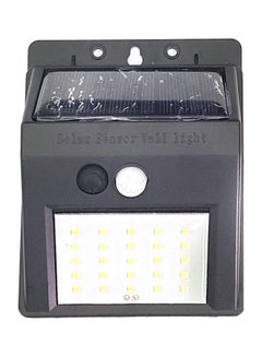 DLC 25-LED Solar PIR Motion Sensor Wall Light Black/White 6 x 16cm  - Image 1