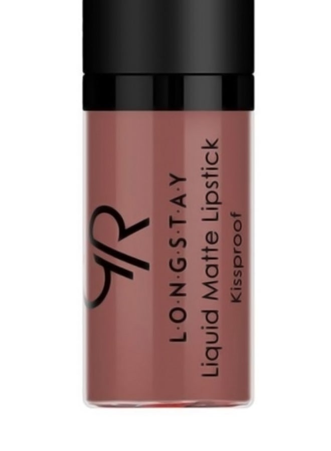 Golden Rose Longstay Liquid Matte Lipstick Brown 22 - Image 2