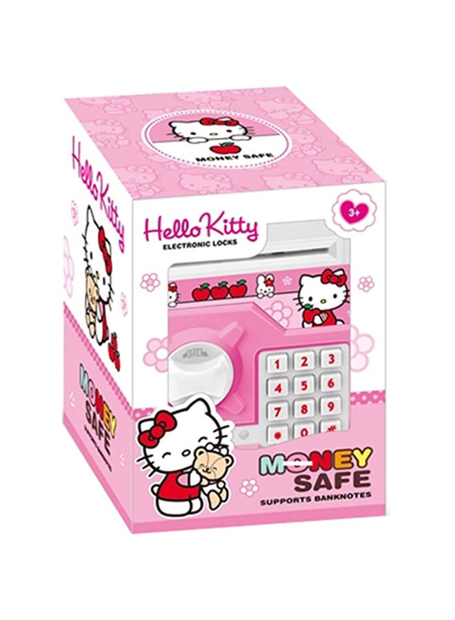 خزنة نقود بقفل إلكتروني بتصميم Hello Kitty - Image 1