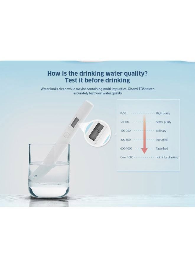 Xiaomi - Digital Water Purity Filter Tester White 9x4x5cm - Image 1