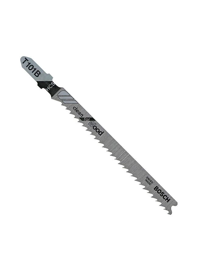 BOSCH - Pack Of 10 T-Shank Jigsaw Blade Black/Silver/Blue - Image 1