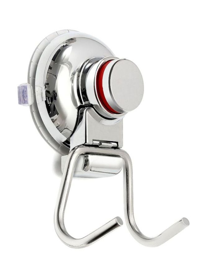 Voberry Stainless Steel Vacuum Suction Cup Towel Hook Silver 7.8x4.2x0centimeter - Image 2