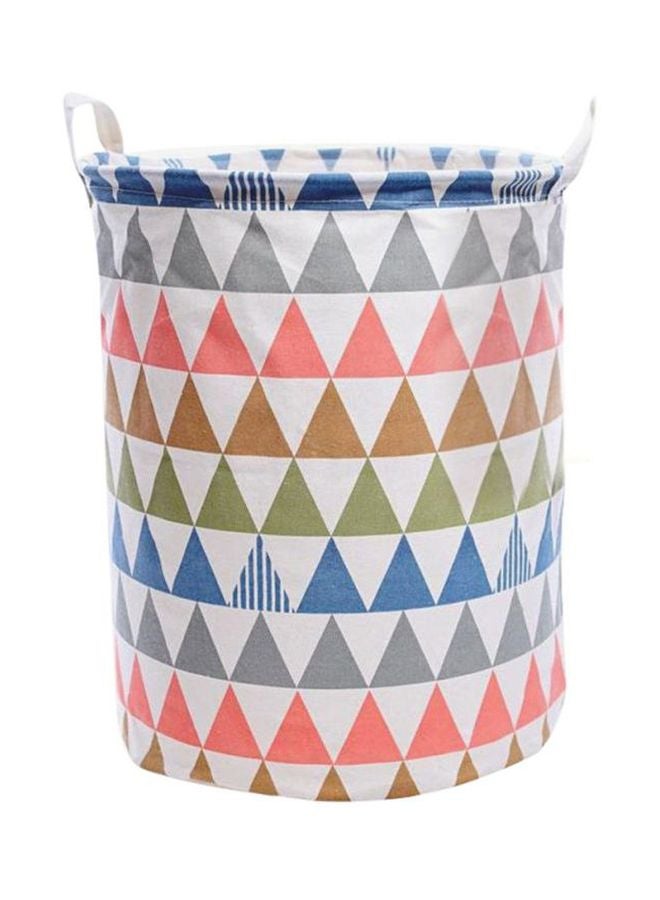 QiaoKai - Geometric Pattern Laundry Hamper Bag Multicolour - Image 1