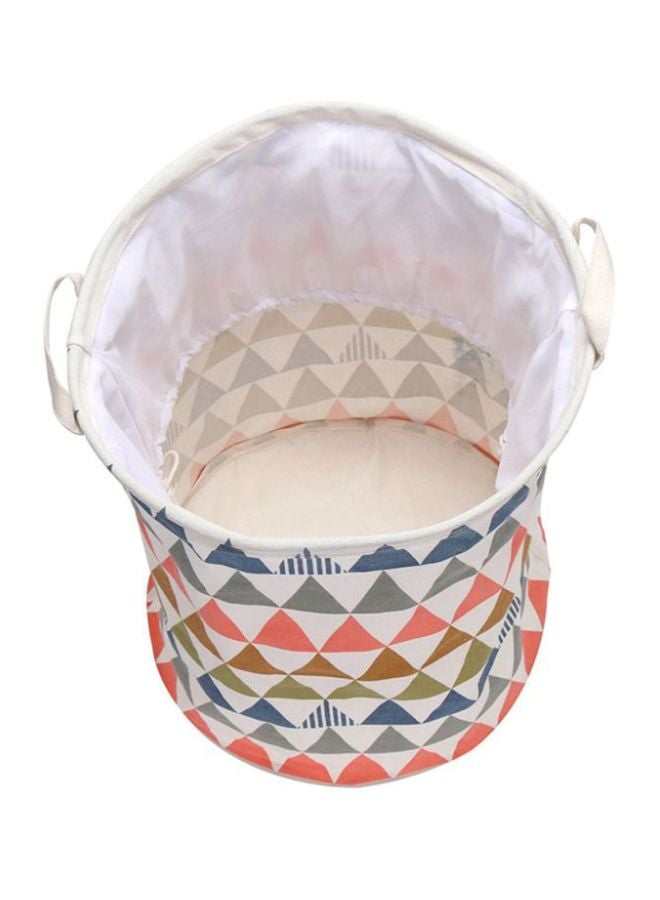 QiaoKai - Geometric Pattern Laundry Hamper Bag Multicolour - Image 1