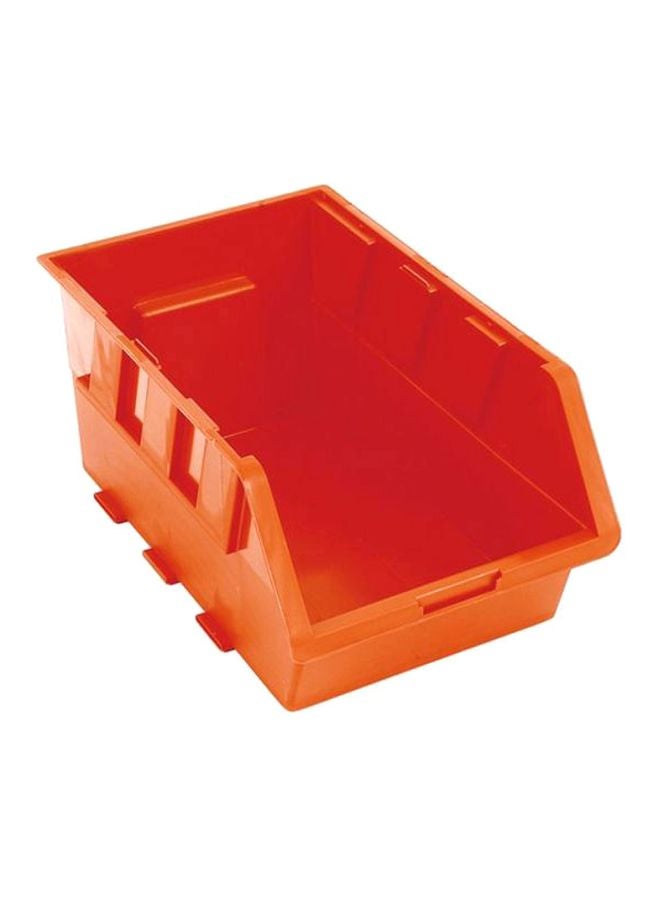 Tactix Tactix Plastic Storage Bins, Space-Saving Stackable Bins to use for Garage Organization Bins, Pantry Organization, Craft Storage, Orange, Size: 20.5W x 33D x 15.6H cm- 320608 Orange 20.5x15.6x33cm 