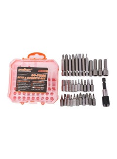 LAWAZIM 34-Piece Ratcheting Screwdriver Set Orange/Black/Silver  - Image 2