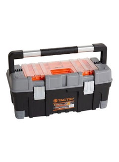 Tactix Plastic Box With Organizer Black/Grey/Orange 28×56×24cm  - Image 1