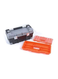 Tactix Plastic Box With Organizer Black/Grey/Orange 28×56×24cm  - Image 2