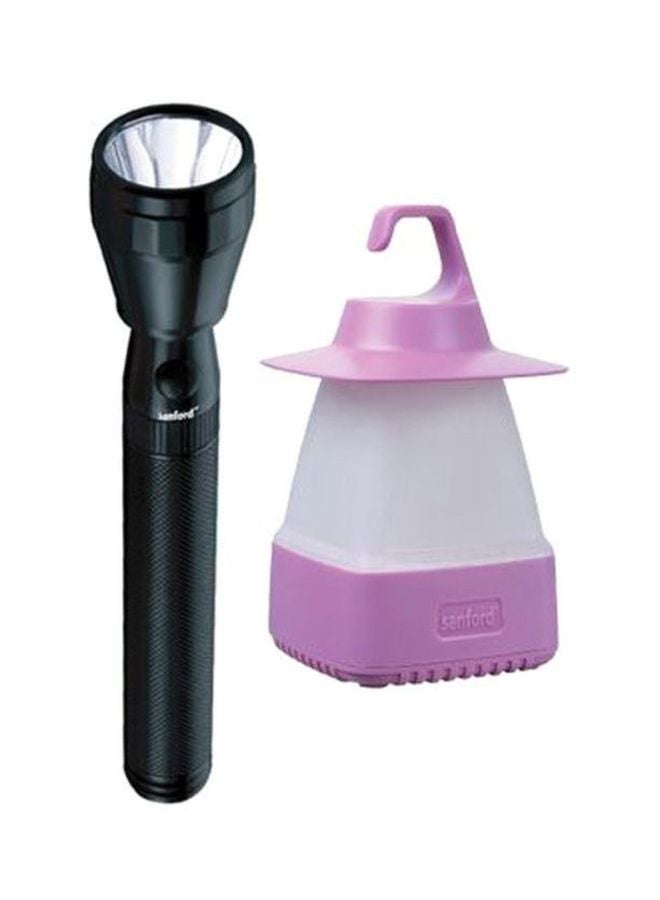 سانفورد كشاف 2 في 1 بإضاءة LED وقابل لإعادة الشحن أسود/ أرجواني/ أبيض